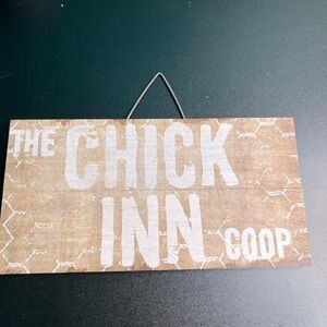 Adorable country chick inn coop sign